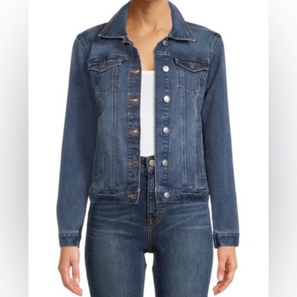 🎁Like New Time and Tru Blue Jean Jacket- Medium (8-10)